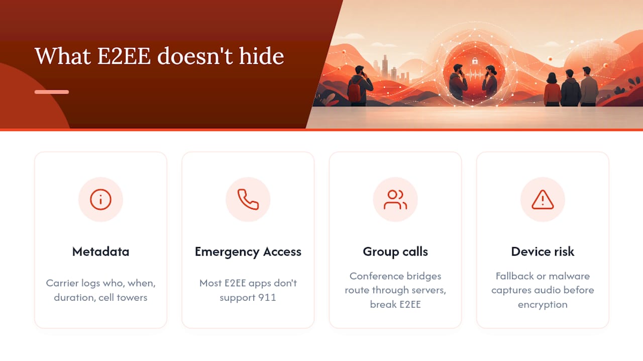 What encryption does not protect — and where real risks hide — overview diagram